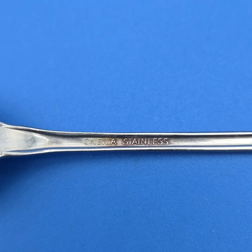 Oneida Morning Blossom Iced Tea Spoons Set of 4 Stainless Flatware